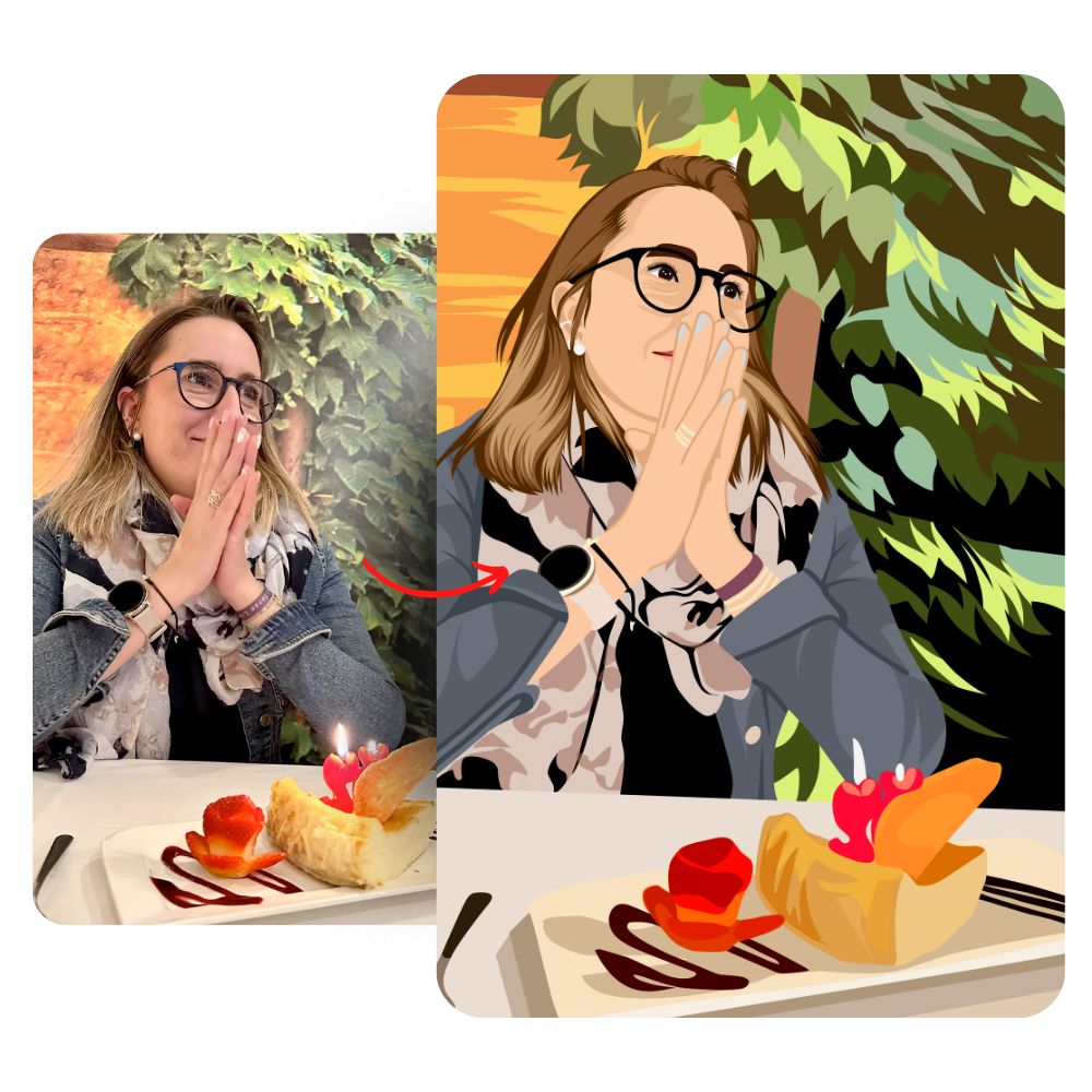 Geschenken voor bruiloften - Gepersonaliseerde tekeningen