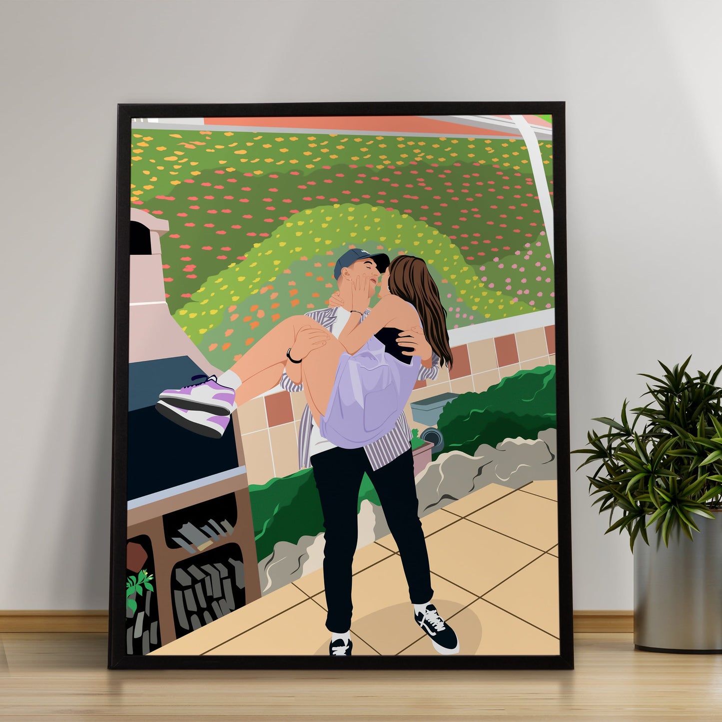 Tekening in Cartoon Stijl