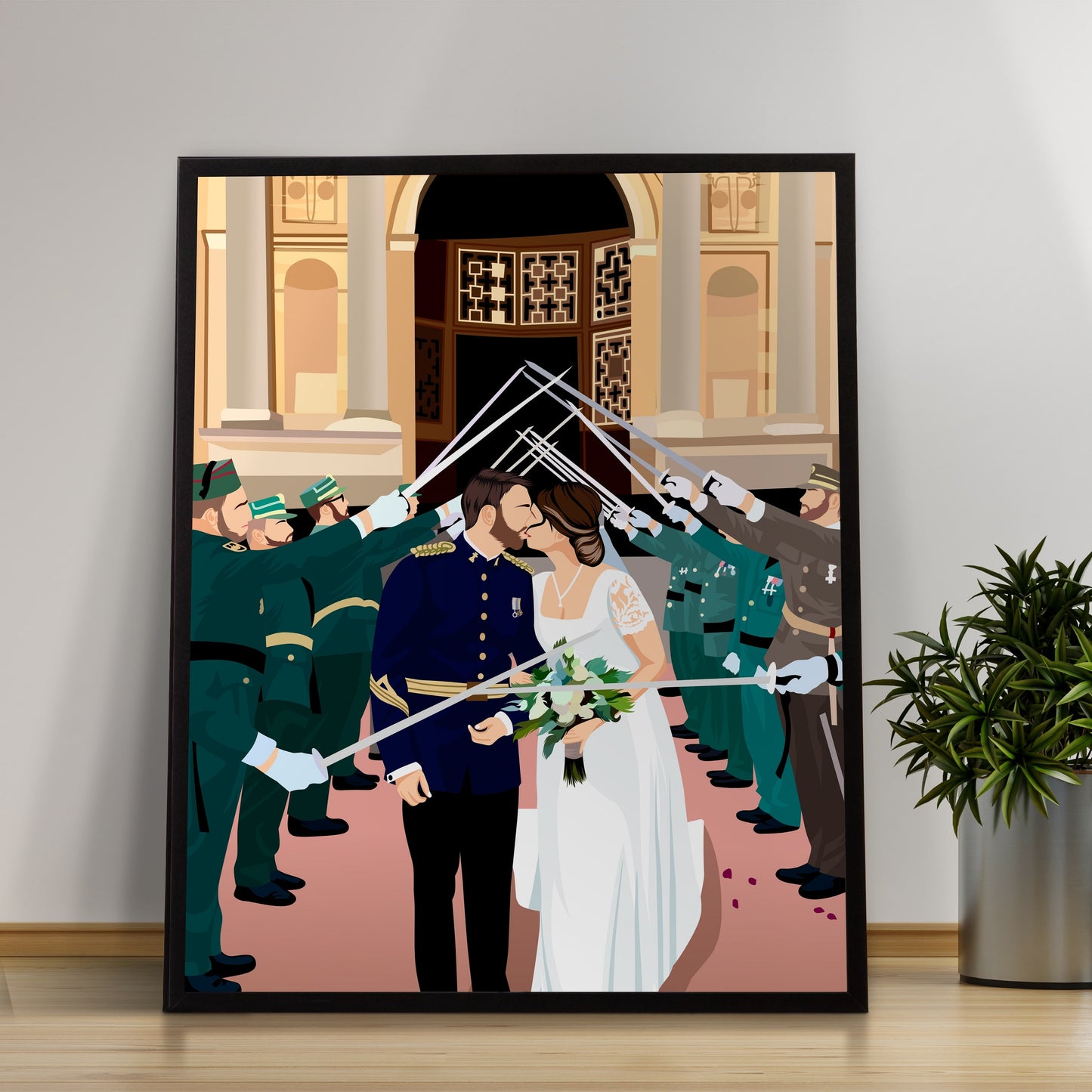 Geschenken voor bruiloften - Gepersonaliseerde tekeningen