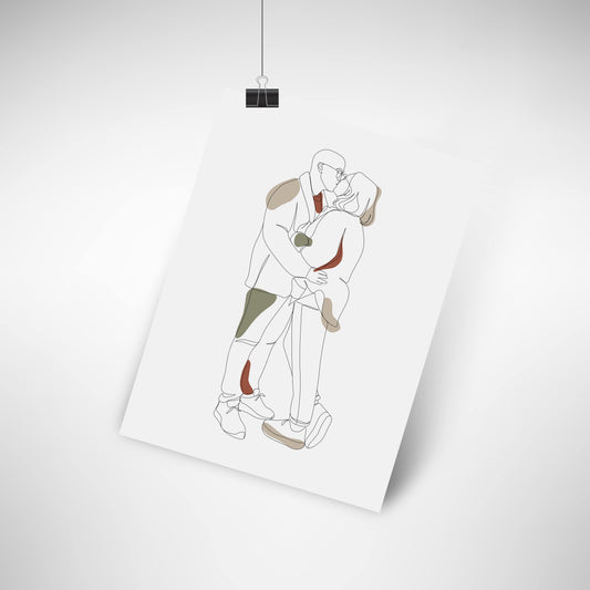 Dibujo Minimalista Personalizado