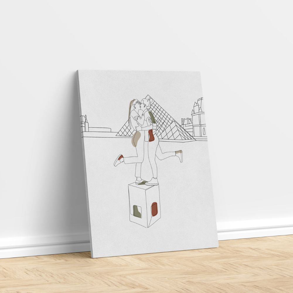 Minimalistische Stijl op Canvas