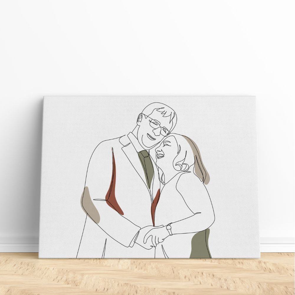 Minimalistische Stijl op Canvas