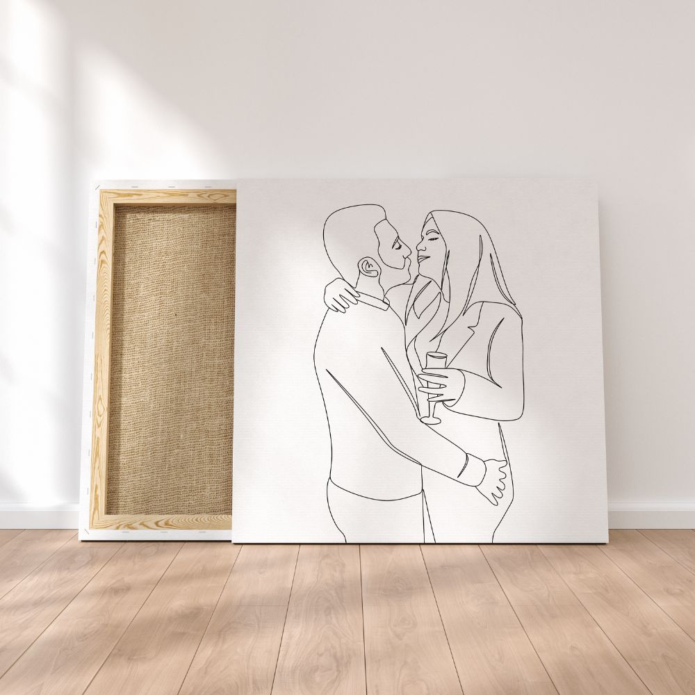 Minimalistische Stijl op Canvas