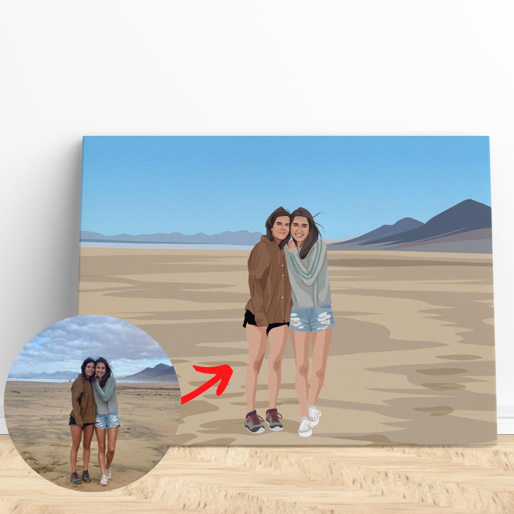 Lienzo con Foto Personalizada Estilo Realista